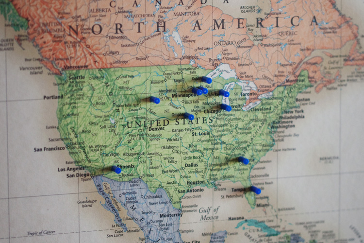 Family Travel Map | This Lunch Rox